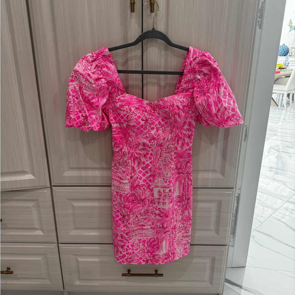 Lilly Pulitzer Pink Patterned Mini Dress